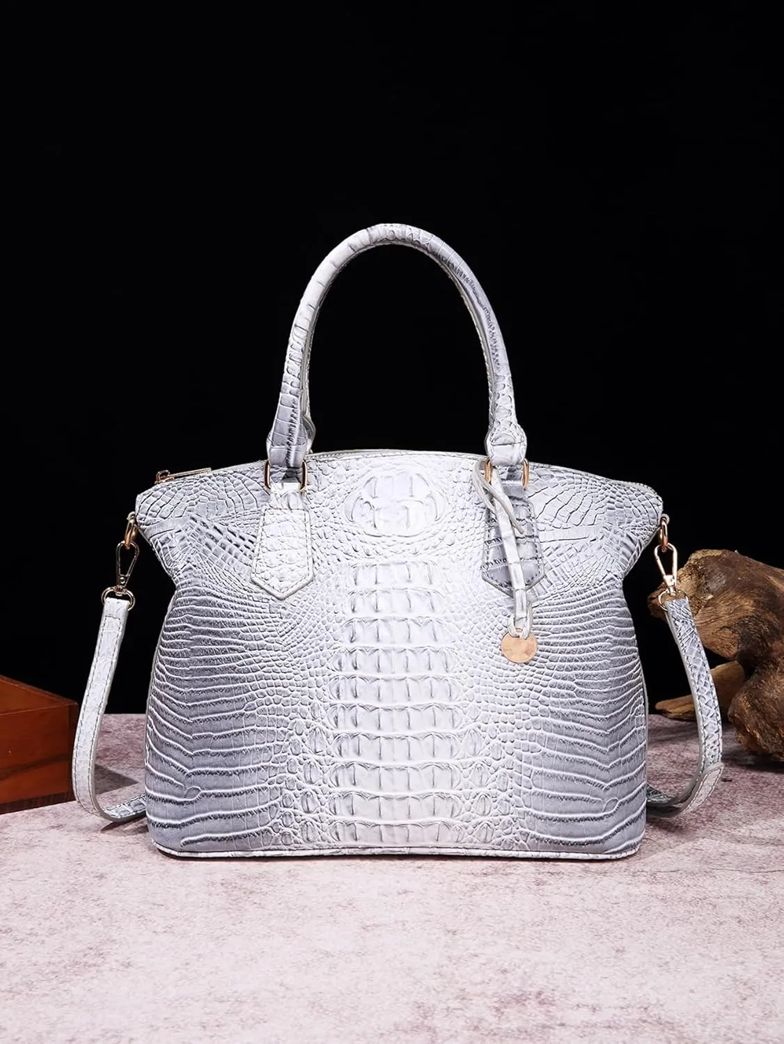 Crocodile Handbag Women Purse Satchel Bag Crossbody Classy Tote Bag Top Handle Vegan Leather Ladies Handbag purses