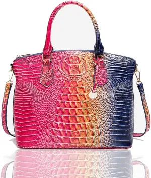 Crocodile Handbag Women Purse Satchel Bag Crossbody Classy Tote Bag Top Handle Vegan Leather Ladies Handbag purses