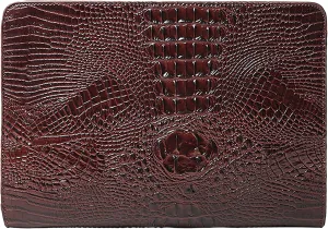 Crocodile Pattern Clutch Purse Oversized PU Leather Envelope Clutch Evening Handbag