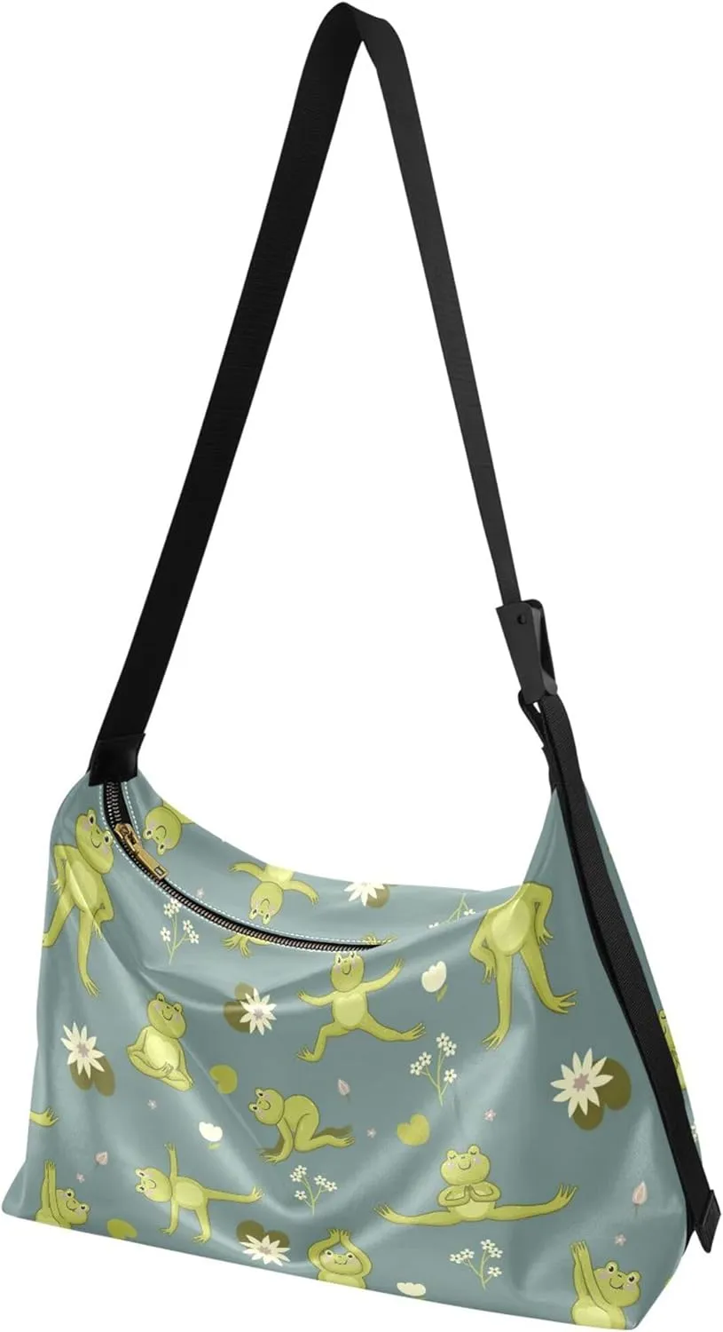 Crocodile Wild Animal Design Soft PU Leather Hobo Bags Leather Purse Men Art Animal Print Women Shoulder Handbags