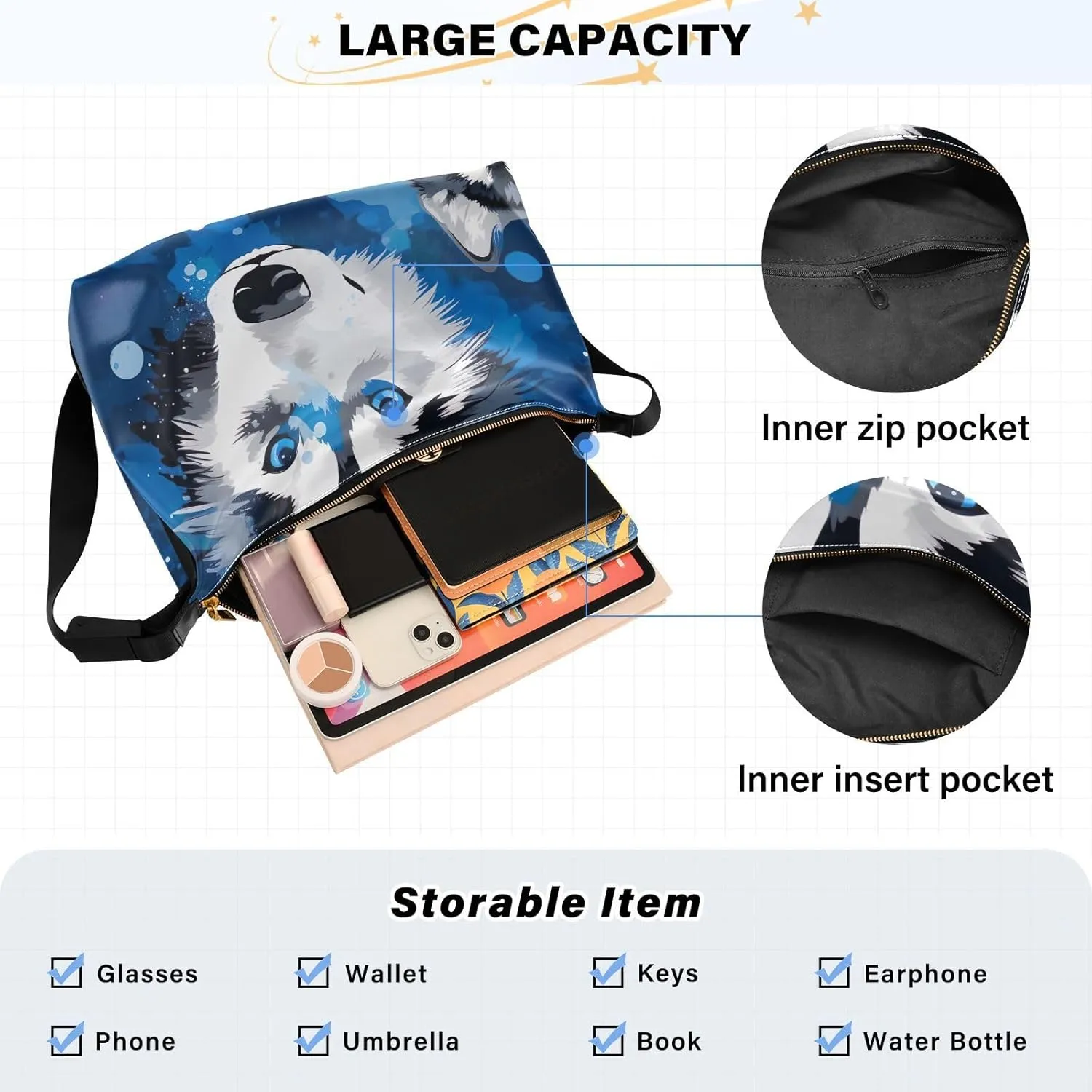 Crossbody Bag for Women Men with Adjustable Strap PU Leather Shoulder Hobo Purse Bag 208001