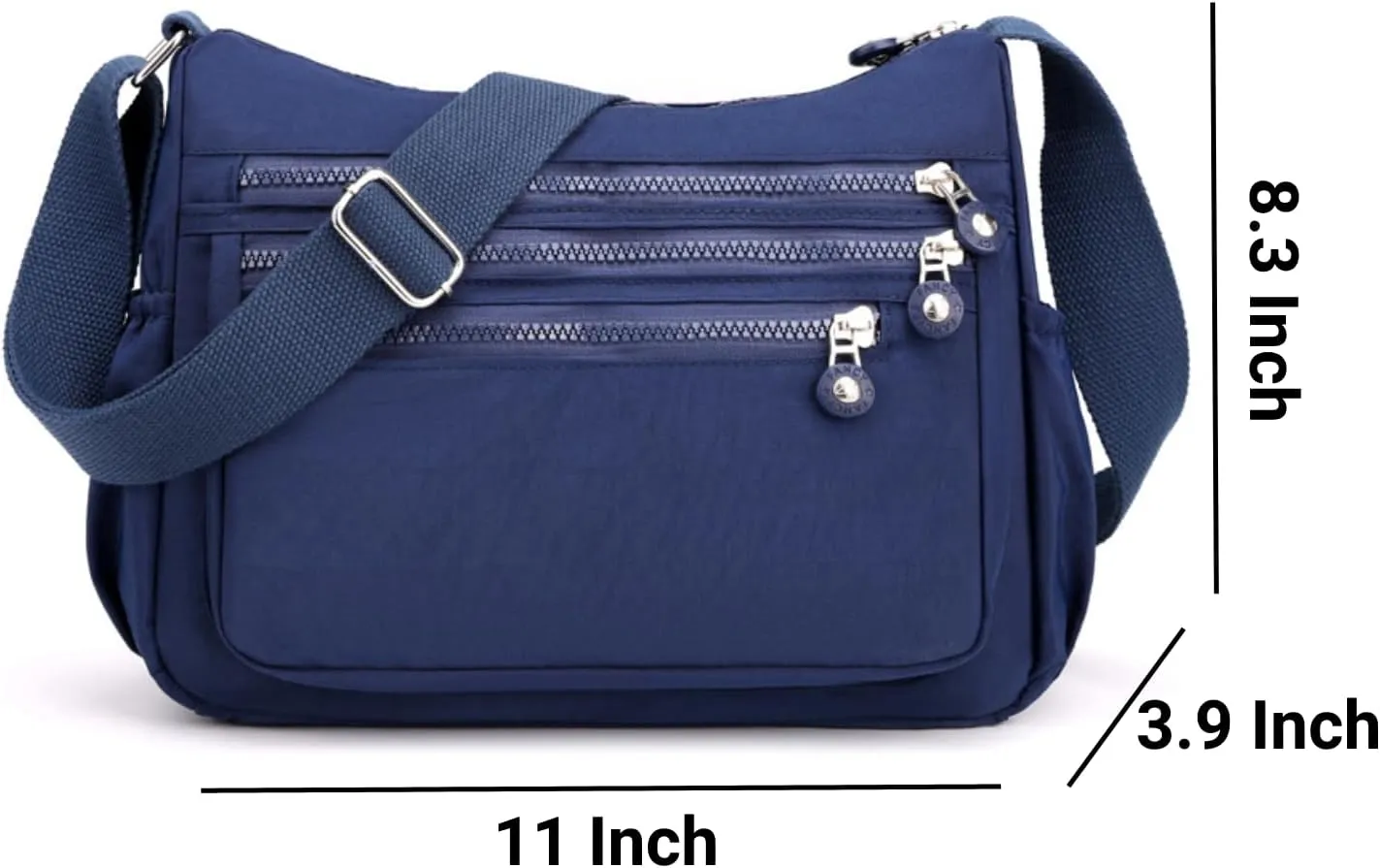 Crossbody Bag for Women, Nylon Waterproof Shoulder Bag with Pockets Adjustable Strap, Purse Handbag for Women