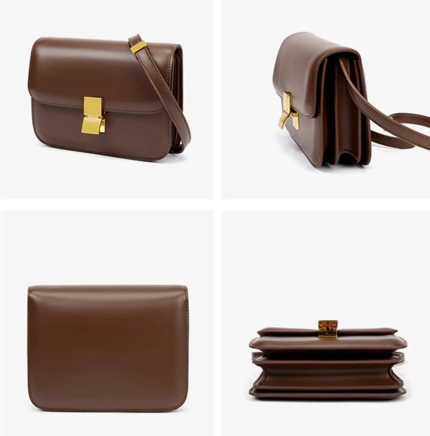 Crossbody Bag for Women PU Leather Square Purse Trendy Small Shoulder Bag Cute Ladies Cross Body Handbags 2024