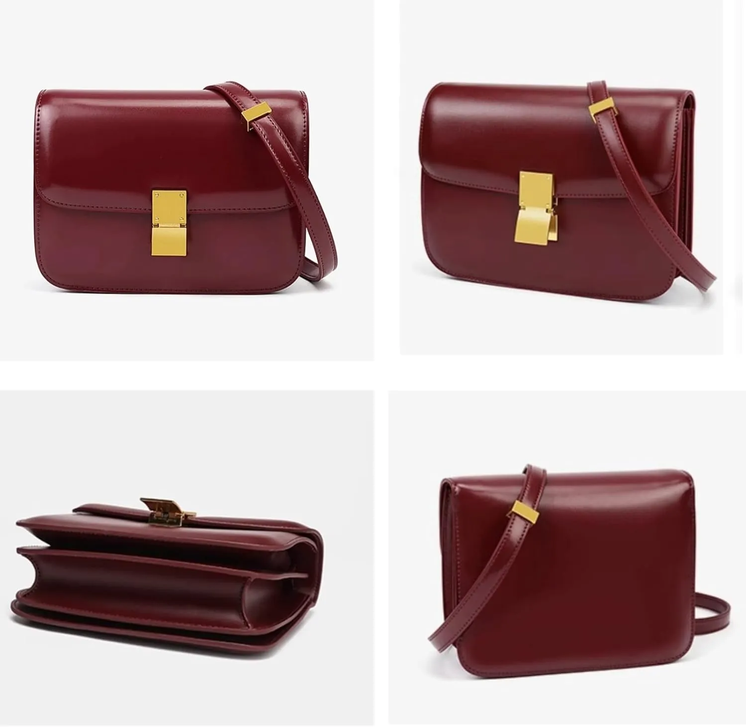 Crossbody Bag for Women PU Leather Square Purse Trendy Small Shoulder Bag Cute Ladies Cross Body Handbags 2024