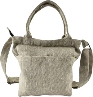 Crossbody Bag Handmade from Denim - Durable, Natural, Washable, Eco Friendly - Versatile Handbag, Minimalist Style Purse for Everyday Use to Carry and Store Valuables - Hemp Jeans