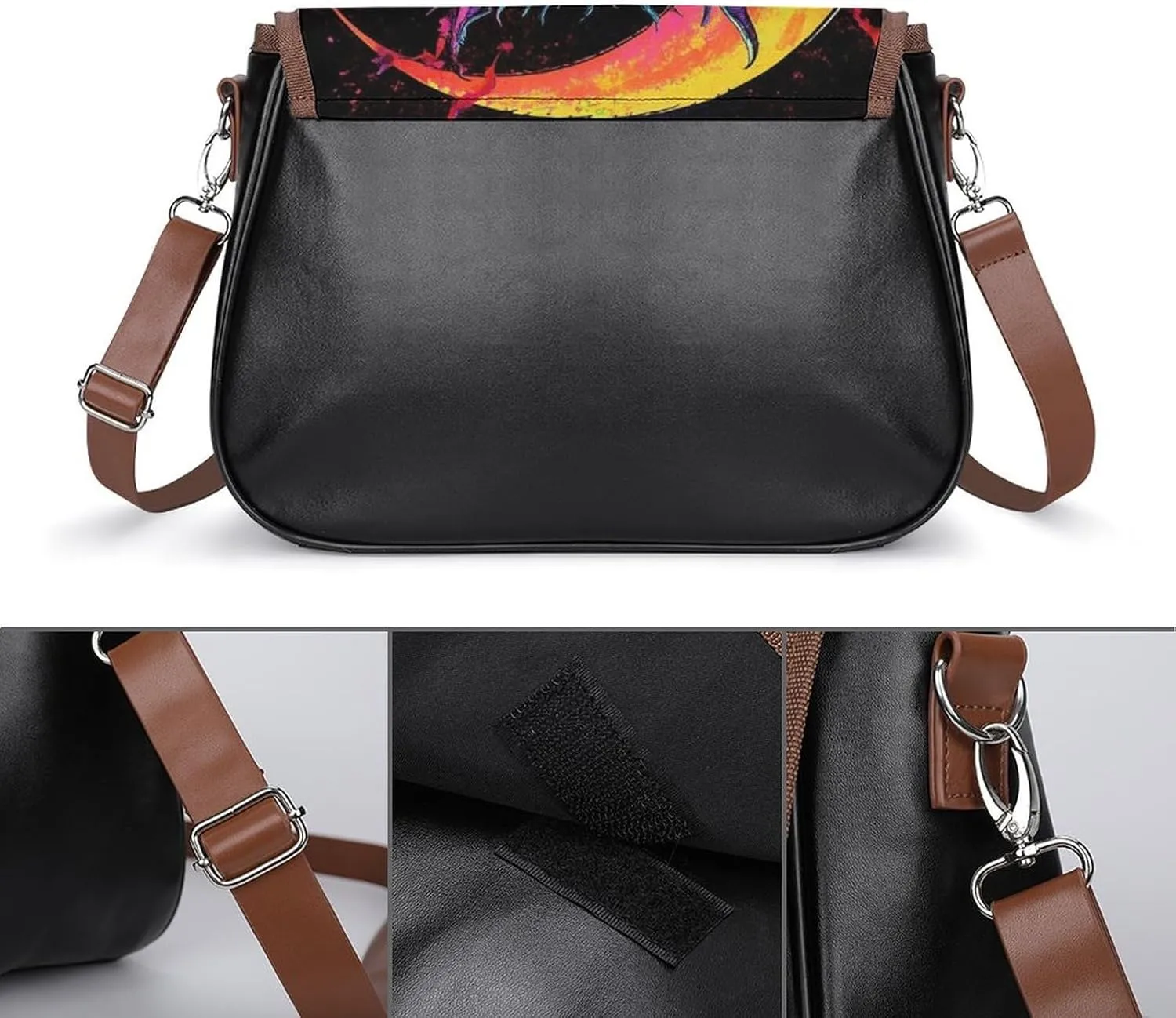 Crossbody Bag with Adjustable Strap for Women, Small Pu Leather Shoulder Handbags for Office