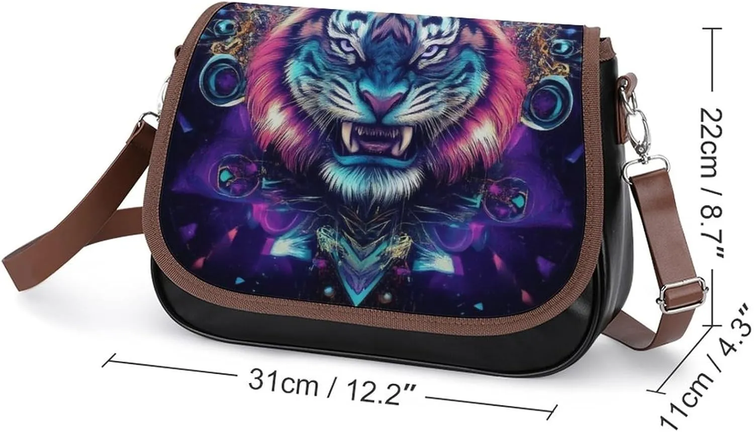 Crossbody Bag with Adjustable Strap for Women, Small Pu Leather Shoulder Handbags for Office
