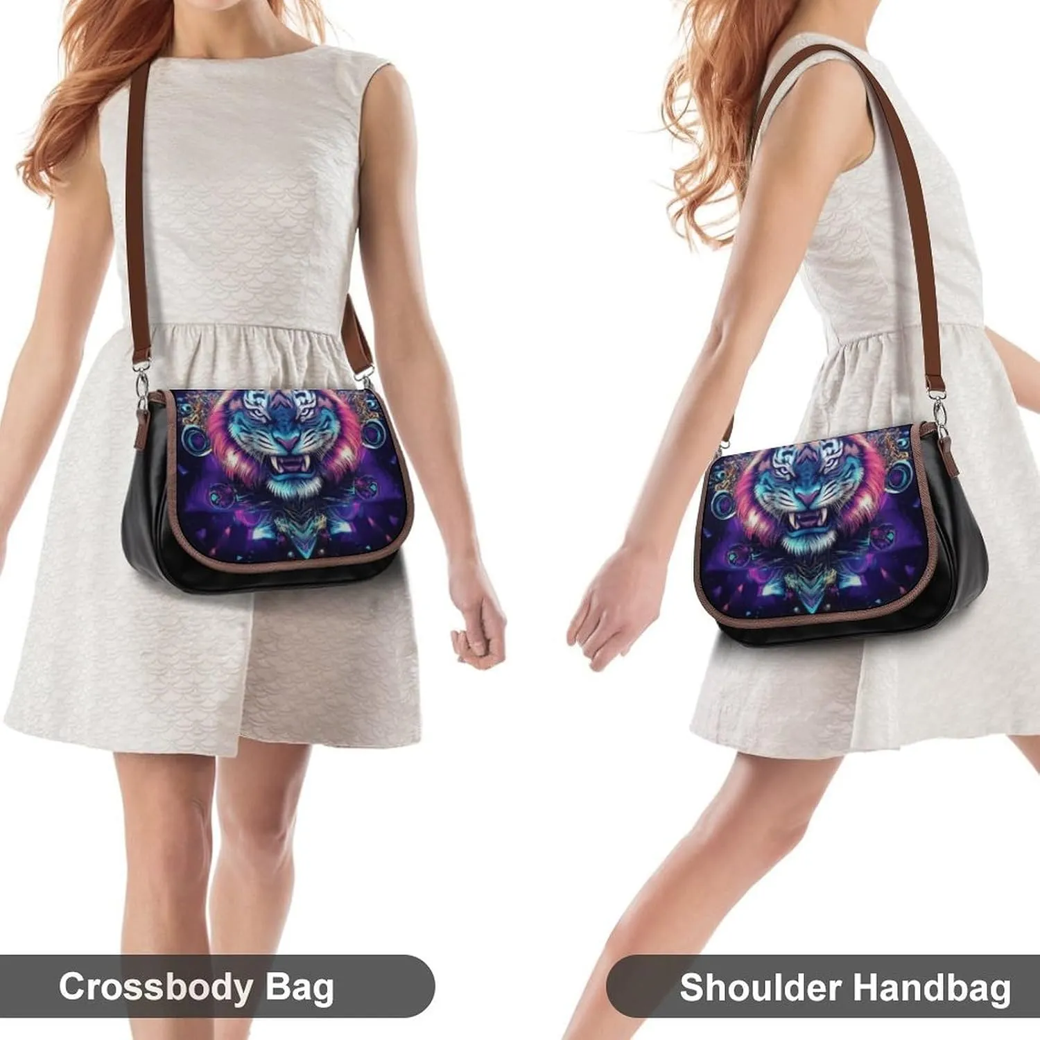 Crossbody Bag with Adjustable Strap for Women, Small Pu Leather Shoulder Handbags for Office