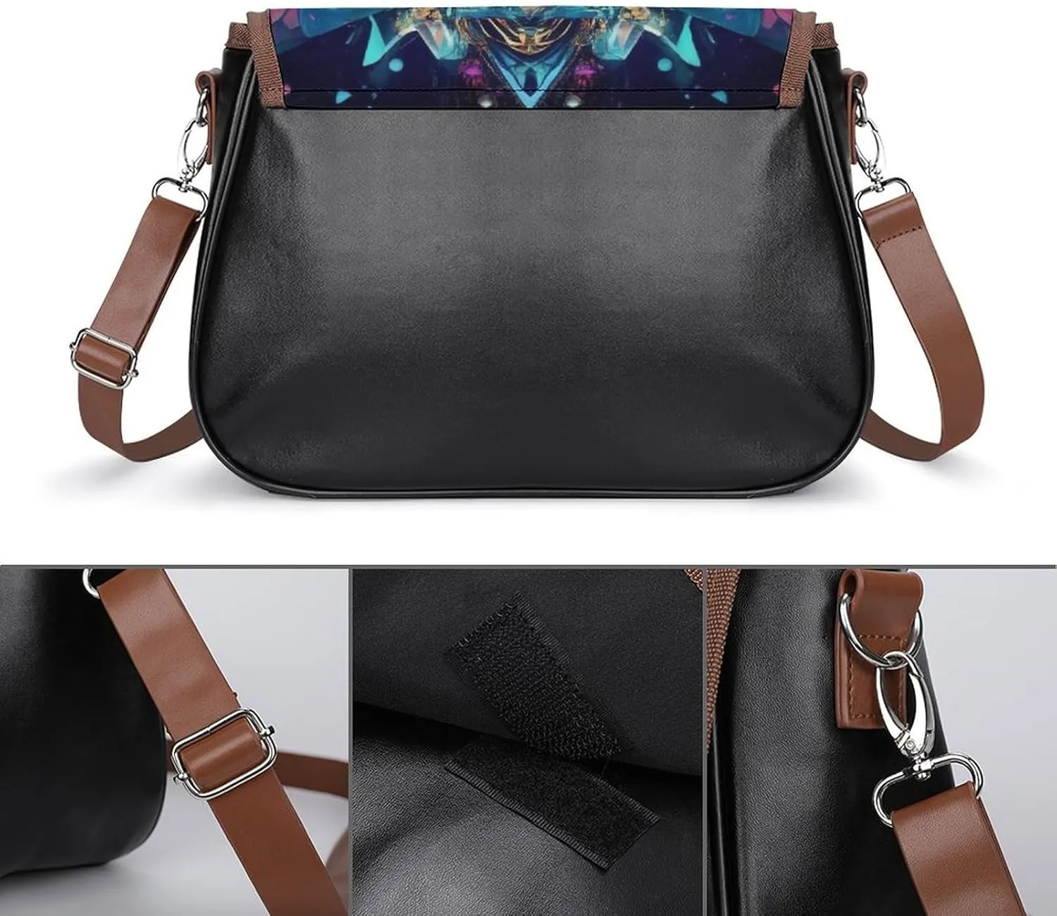 Crossbody Bag with Adjustable Strap for Women, Small Pu Leather Shoulder Handbags for Office