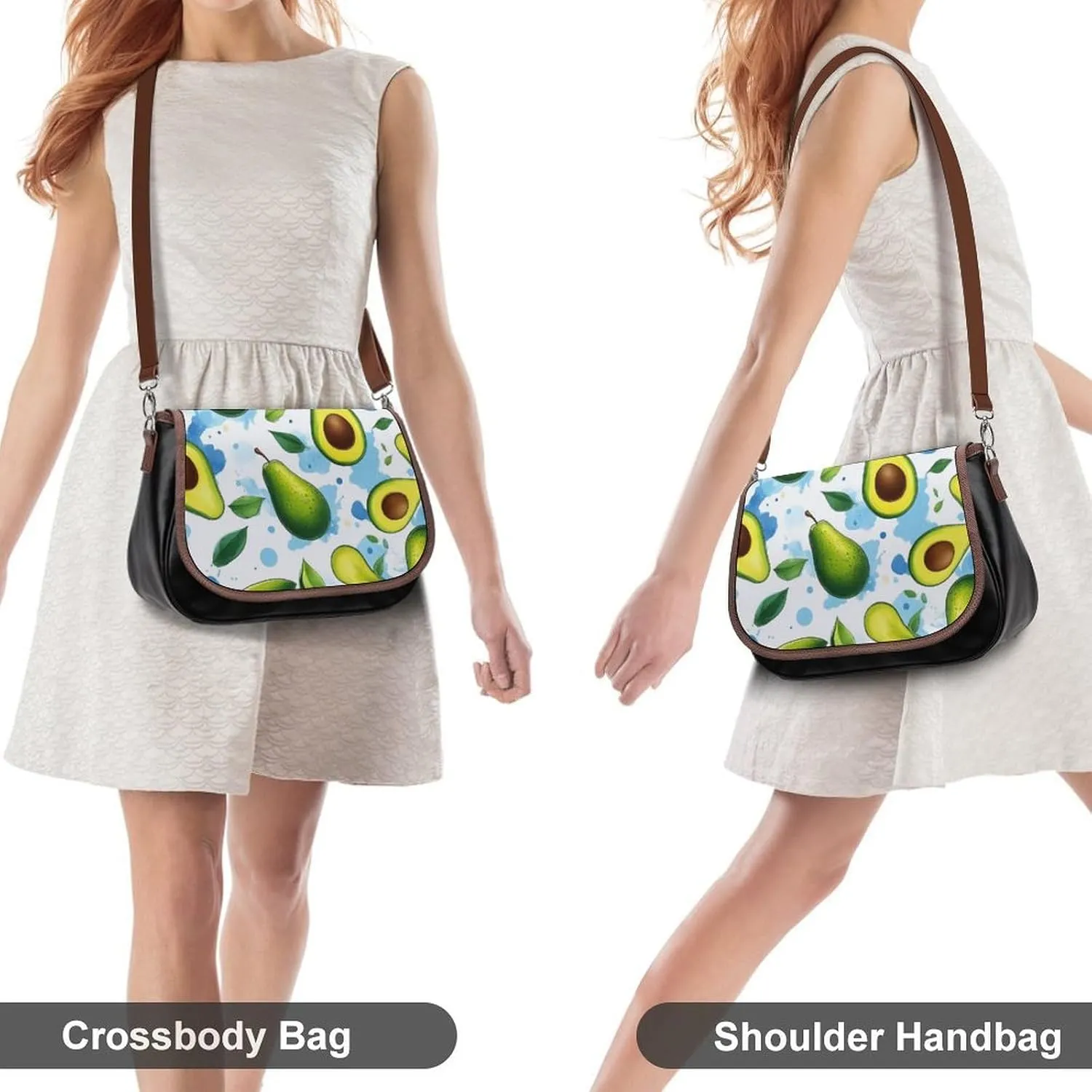 Crossbody Bag with Adjustable Strap for Women, Small Pu Leather Shoulder Handbags for Office