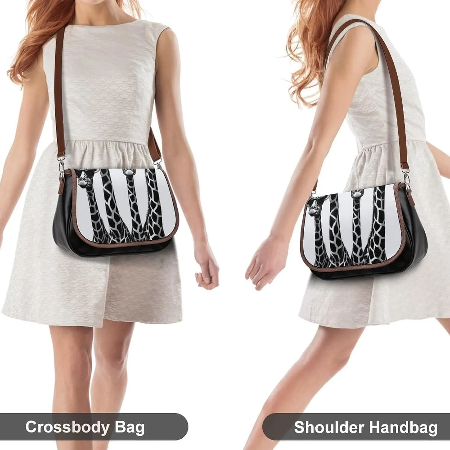 Crossbody Bag with Adjustable Strap for Women, Small Pu Leather Shoulder Handbags for Office