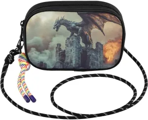 Crossbody Bags Dragon Castle Roar for Women Cell Phone Purses Women's Shoulder Handbags Wallet Purse with Adjustable Strap