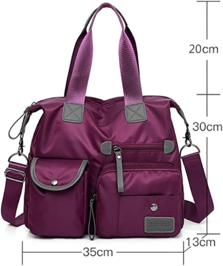 Crossbody Bags For Women Casual Nylon Purse Handbag Water Resistant Travel Bag Adjustable Strap Extra Pockets