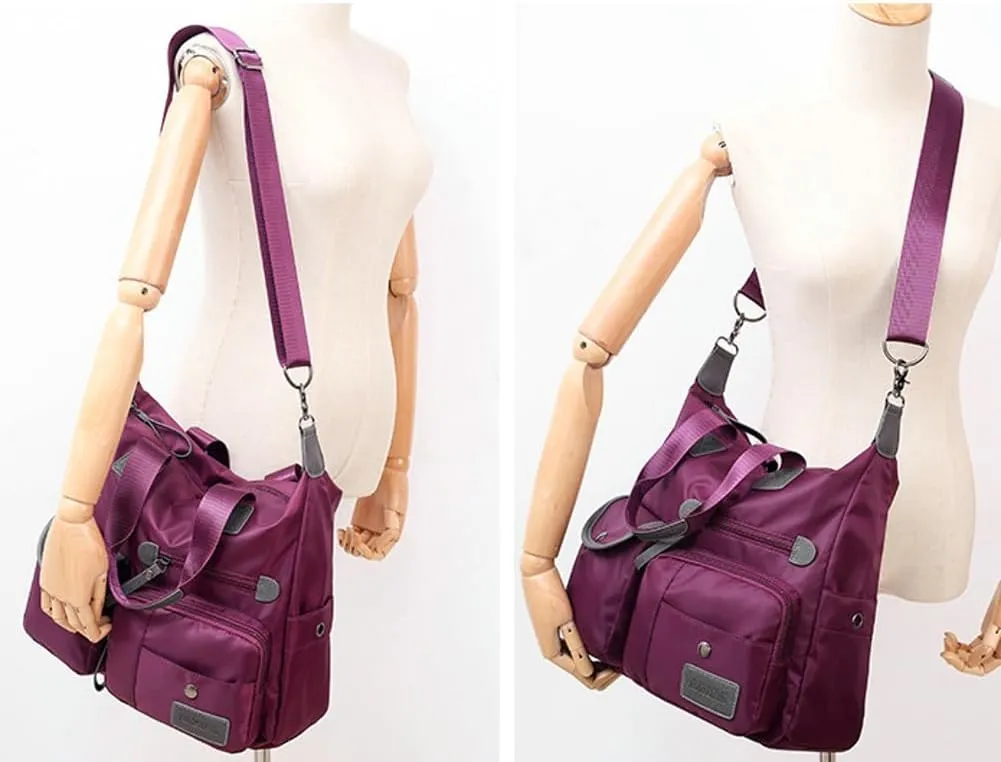 Crossbody Bags For Women Casual Nylon Purse Handbag Water Resistant Travel Bag Adjustable Strap Extra Pockets
