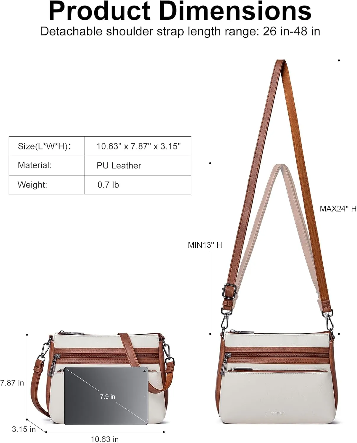 Crossbody Bags for Women Crossbody Purses Shoulder Bag Women's Cross body Handbags Adjustable Strap