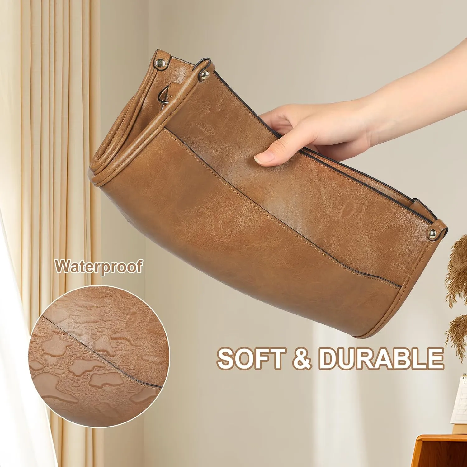 Crossbody Bags for Women Leather Hobo Handbags with 2pcs Adjustable Guitar Strap