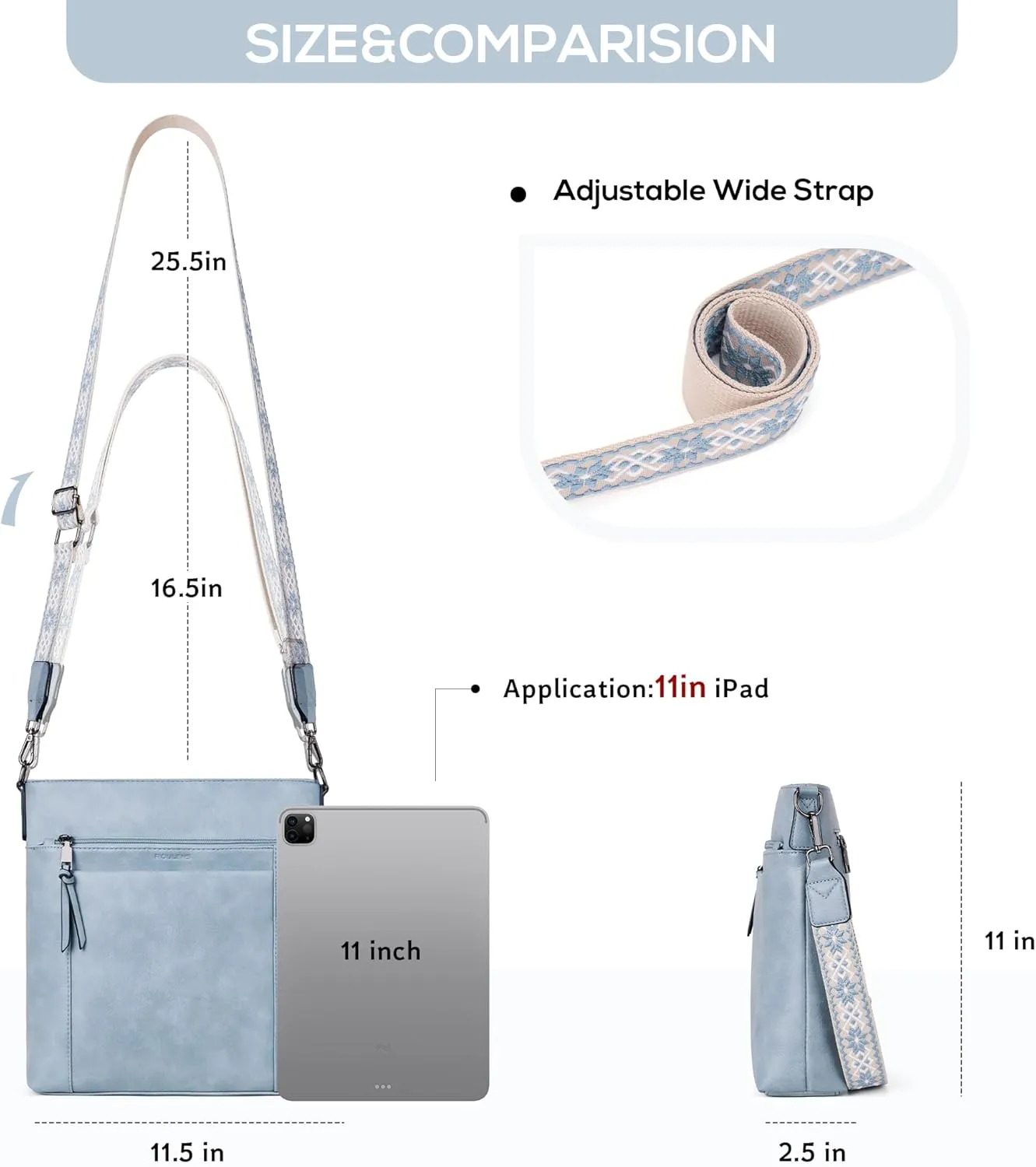 Crossbody Bags For Women Medium Crossbody Travel Purses with 4 Card Slots Leather Shoulder Handbags