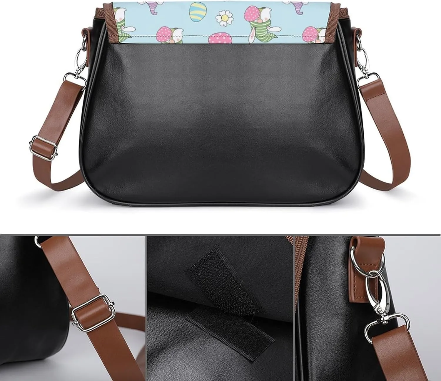 Crossbody Bags for Women Men Leather Purses Small Adjustable Shoulder Handbags