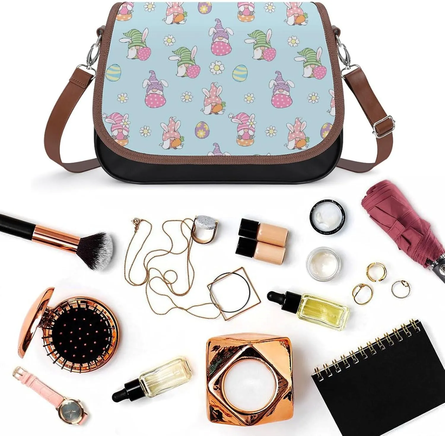 Crossbody Bags for Women Men Leather Purses Small Adjustable Shoulder Handbags