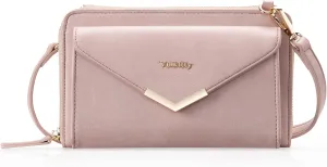 Crossbody Bags for Women, Purse Wristlet Wallet Crossbody Clutch with Card Slots and Adjustable Strap