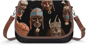 Crossbody Bags for Women Purses African Ritual Ethnic Tribal Printed Handbags for Women Sling Bag for Women's Daily Life Or Work