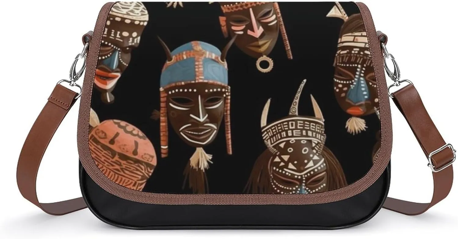 Crossbody Bags for Women Purses African Ritual Ethnic Tribal Printed Handbags for Women Sling Bag for Women's Daily Life Or Work