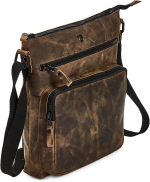 Crossbody Bags for Women Real Leather Purse Handmade Vintage Crossover Shoulder Pocketbook