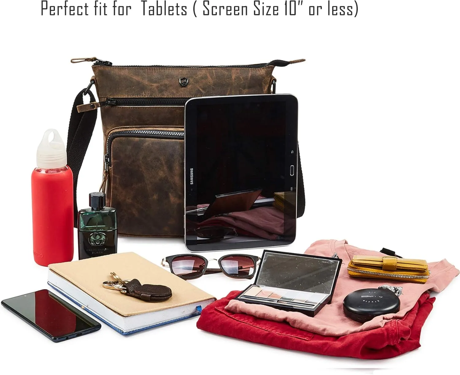 Crossbody Bags for Women Real Leather Purse Handmade Vintage Crossover Shoulder Pocketbook