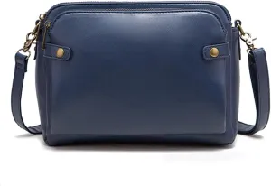Crossbody Bags For Women with Adjustable Strap PU Leather Shoulder Bag Multiple Pockets Handbags Cross Body Purse