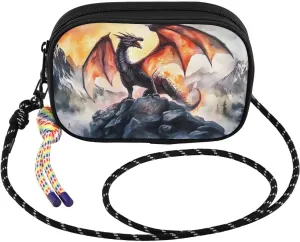 Crossbody Bags Vintage Dragon Rocky for Women Cell Phone Purses Women's Shoulder Handbags Wallet Purse with Adjustable Strap