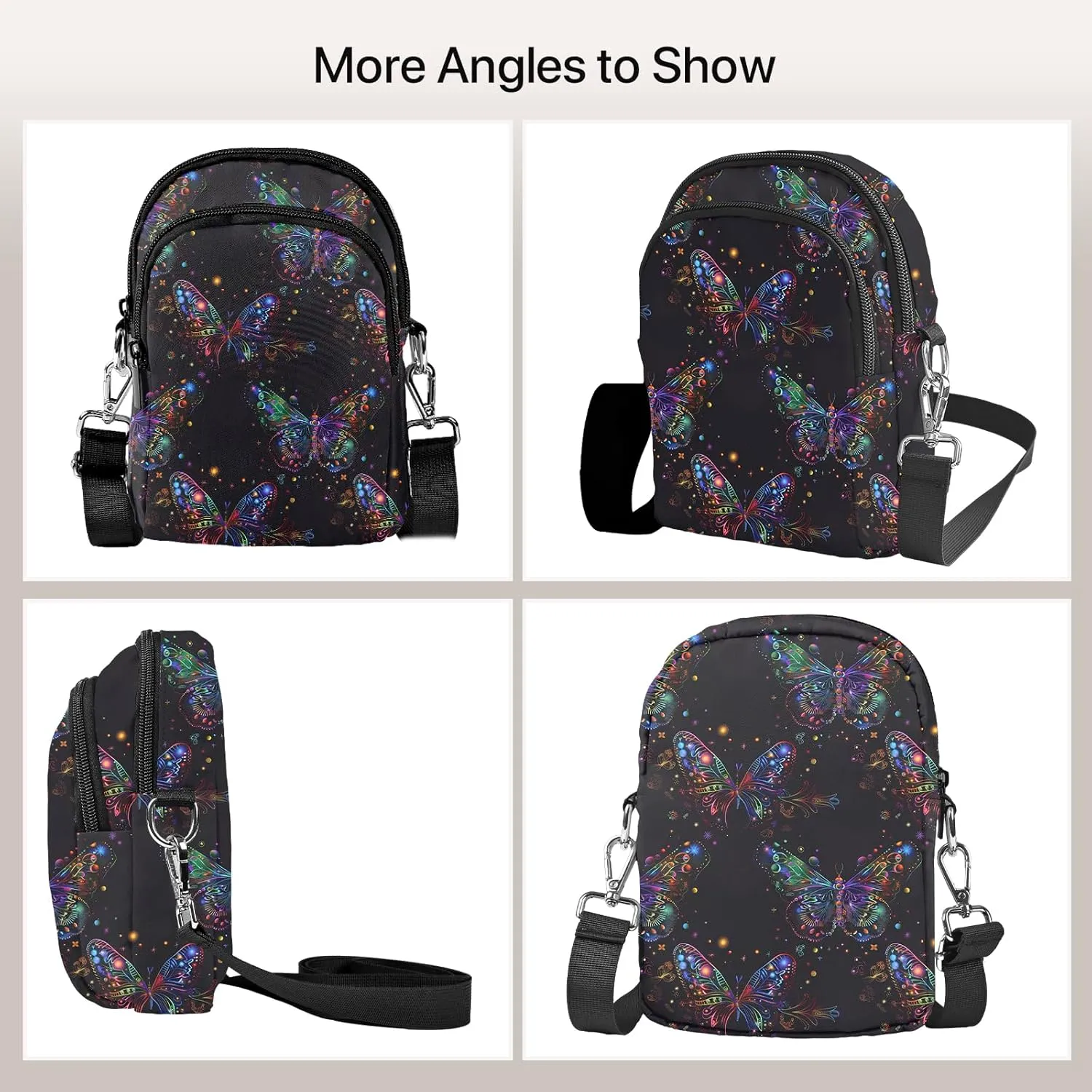 Crossbody Purse for Women Lightweight Small Crossbody Bag Waterproof Phone Wallet with Card Slots Adjustable Strap