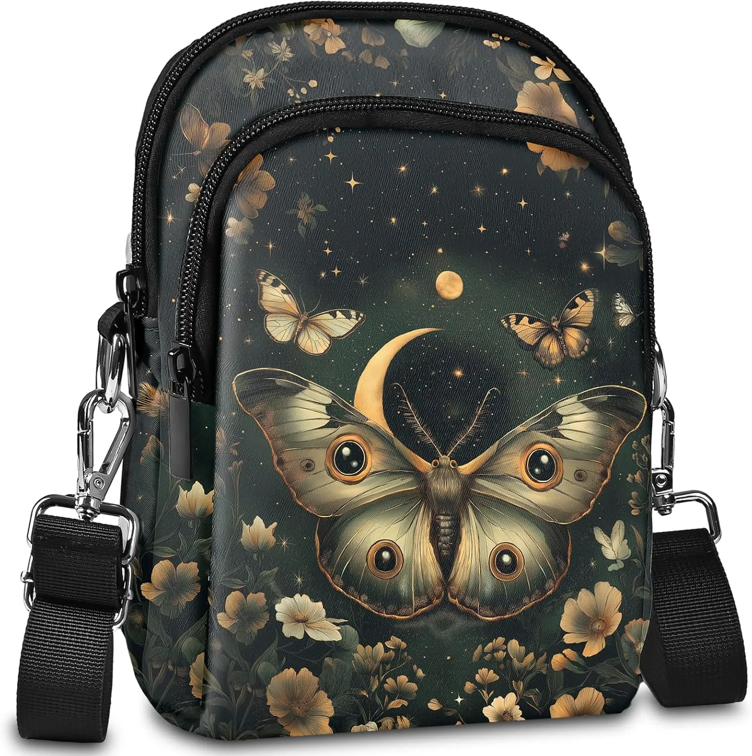 Crossbody Purse for Women Lightweight Small Crossbody Bag Waterproof Phone Wallet with Card Slots Adjustable Strap