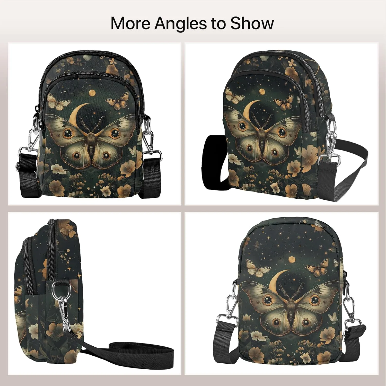 Crossbody Purse for Women Lightweight Small Crossbody Bag Waterproof Phone Wallet with Card Slots Adjustable Strap