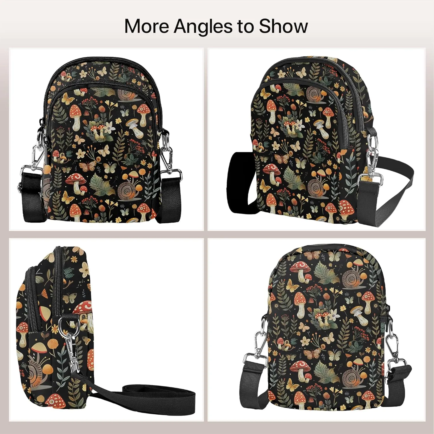 Crossbody Purse for Women Lightweight Small Crossbody Bag Waterproof Phone Wallet with Card Slots Adjustable Strap
