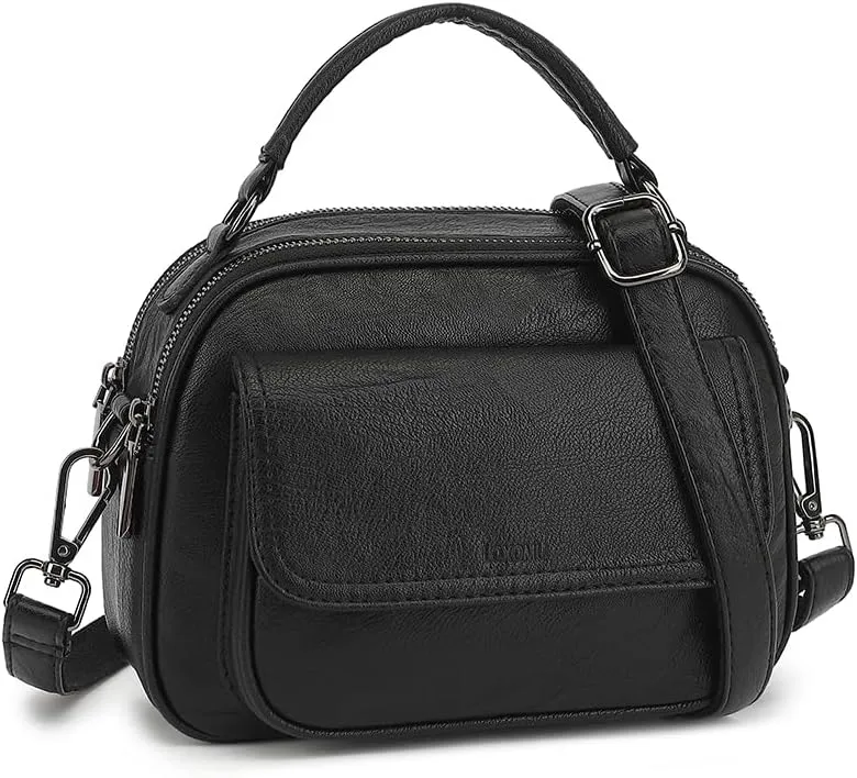 Crossbody Purses for Women Top Handle Women's Crossbody Handbags Vegan Leather Small Crossbody Bag for Travel