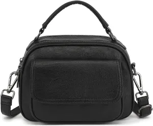 Crossbody Purses for Women Top Handle Women's Crossbody Handbags Vegan Leather Small Crossbody Bag for Travel