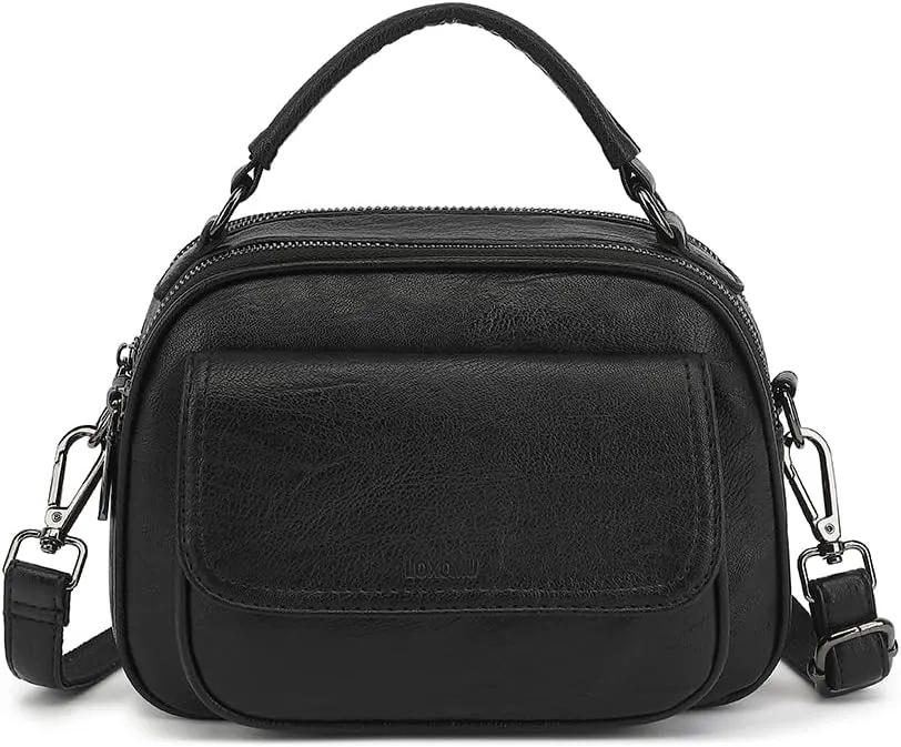 Crossbody Purses for Women Top Handle Women's Crossbody Handbags Vegan Leather Small Crossbody Bag for Travel