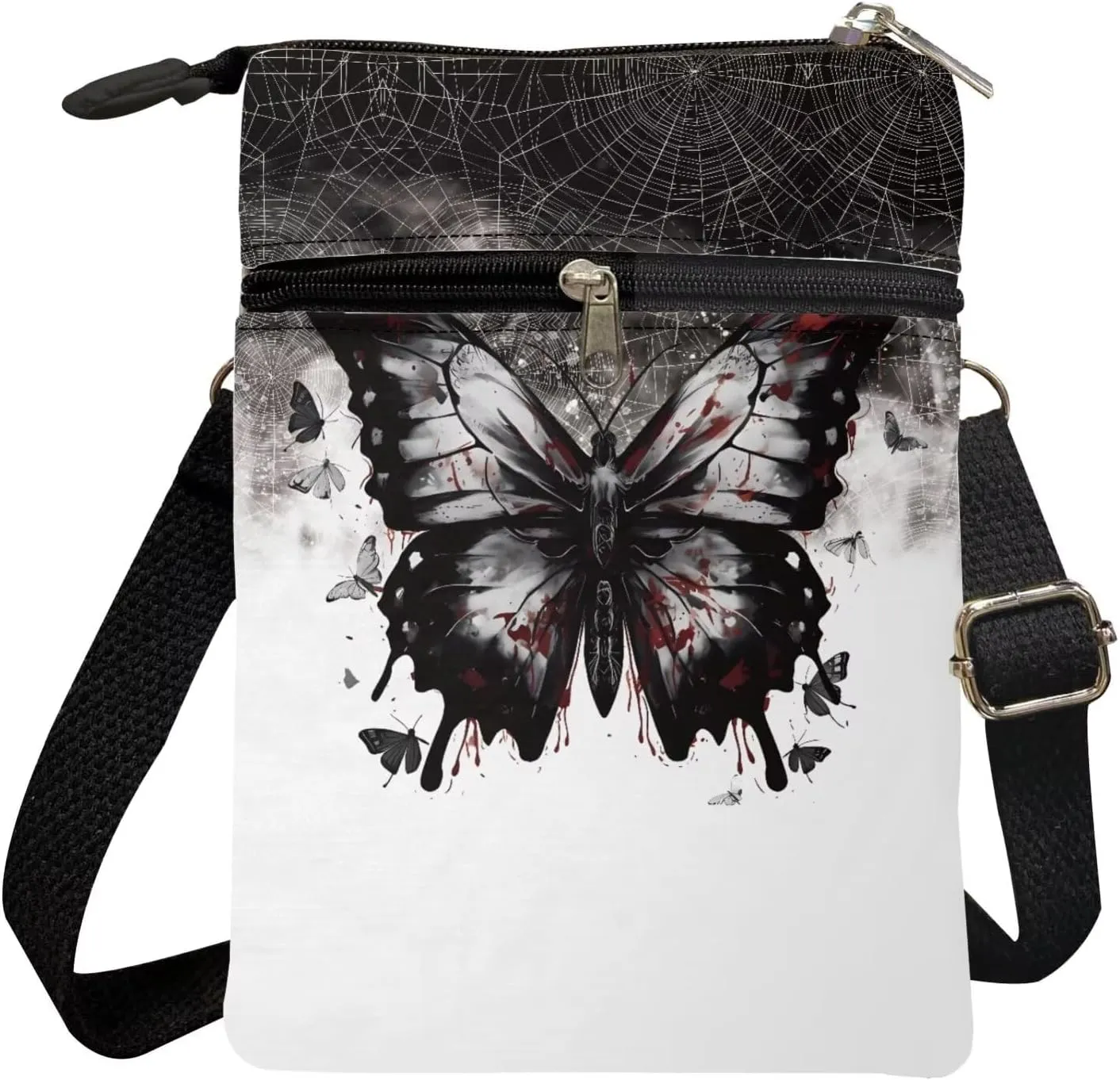 Crossbody Purses for Women Trendy Lightweight Fanny Pack with Zipper Adjustable Strap Cross Body Purses for Women