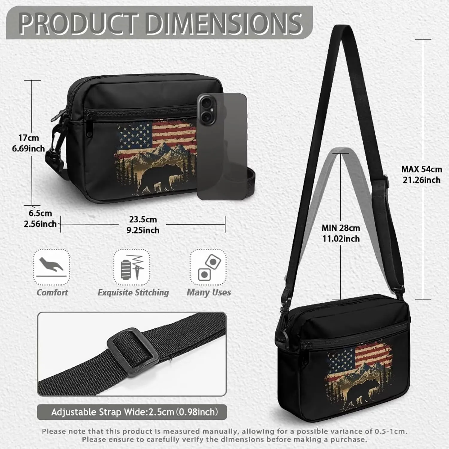 Crossbody Purses for Women with Adjustable Strap for Daliy Use