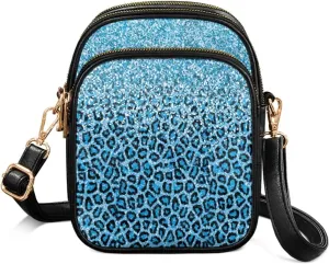 Crossbody Purses for Womens Multi Pocket Shoulder Purses Waterproof Crossbody Bag PU Leather Shoulder Satchel Bag