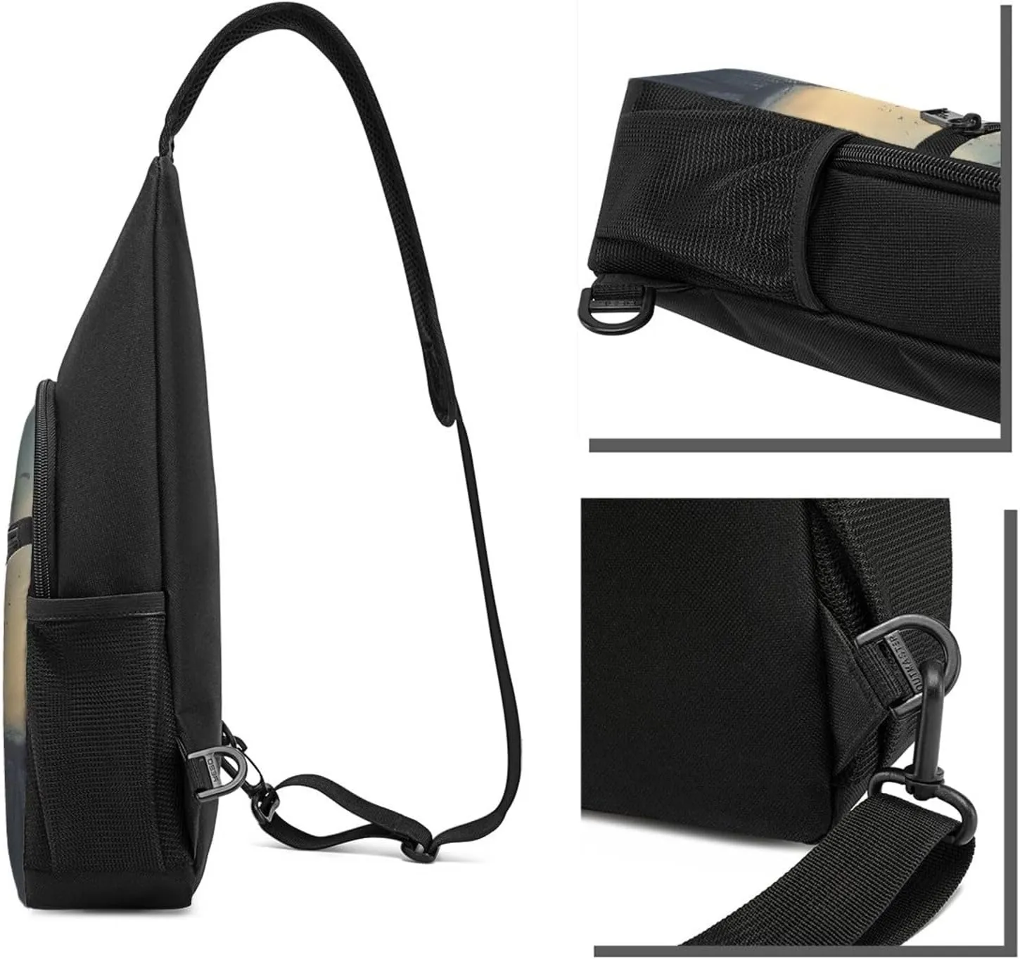 Crossbody Sling Backpack Sling Bag for Men Women Cross Chest Bag Shoulder Bag Bridges of Birds Travel Hiking Daypack