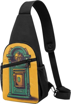Crossbody Sling Backpack Sling Bag for Men Women Cross Chest Bag Shoulder Bag Card communication box Travel Hiking Daypack