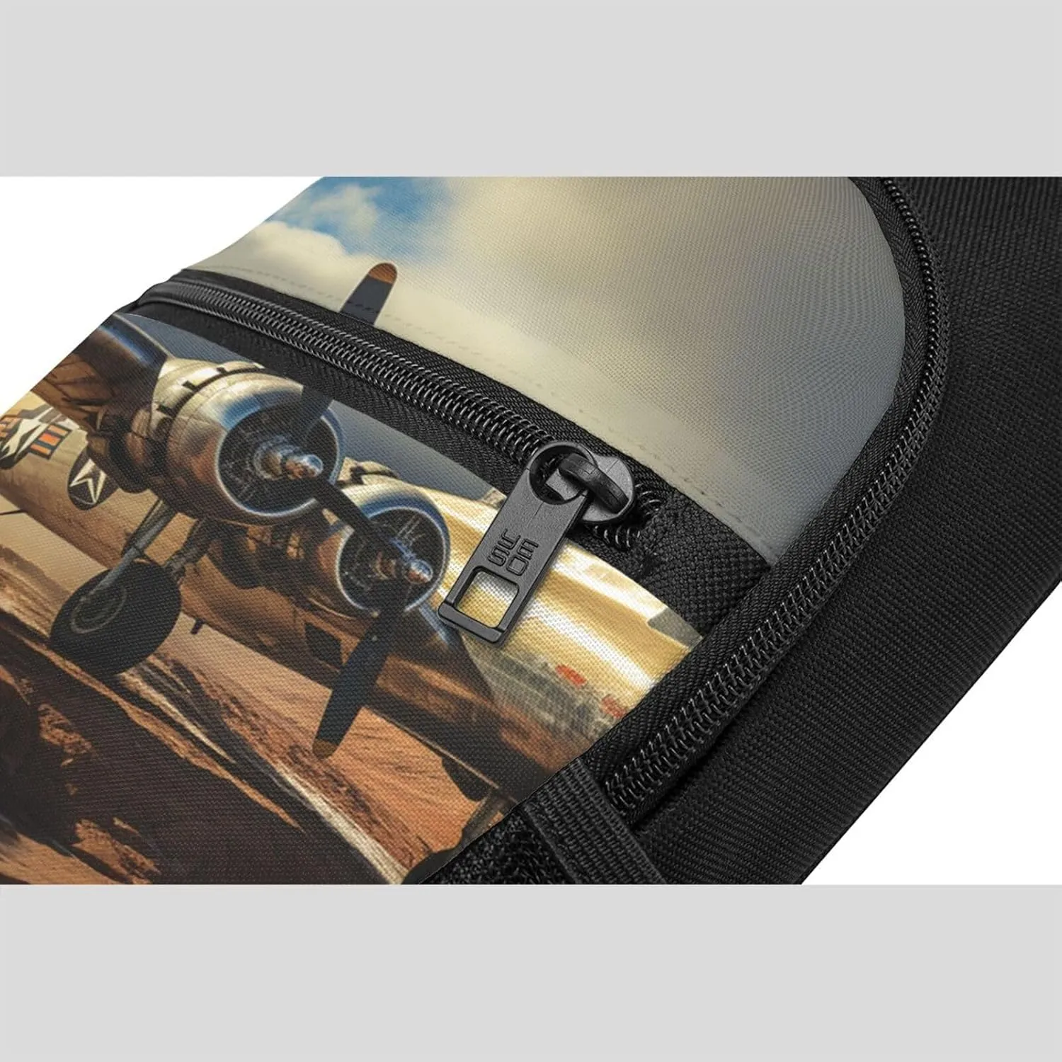 Crossbody Sling Backpack Sling Bag for Men Women Cross Chest Bag Shoulder Bag Military Airplane Girl Travel Hiking Daypack