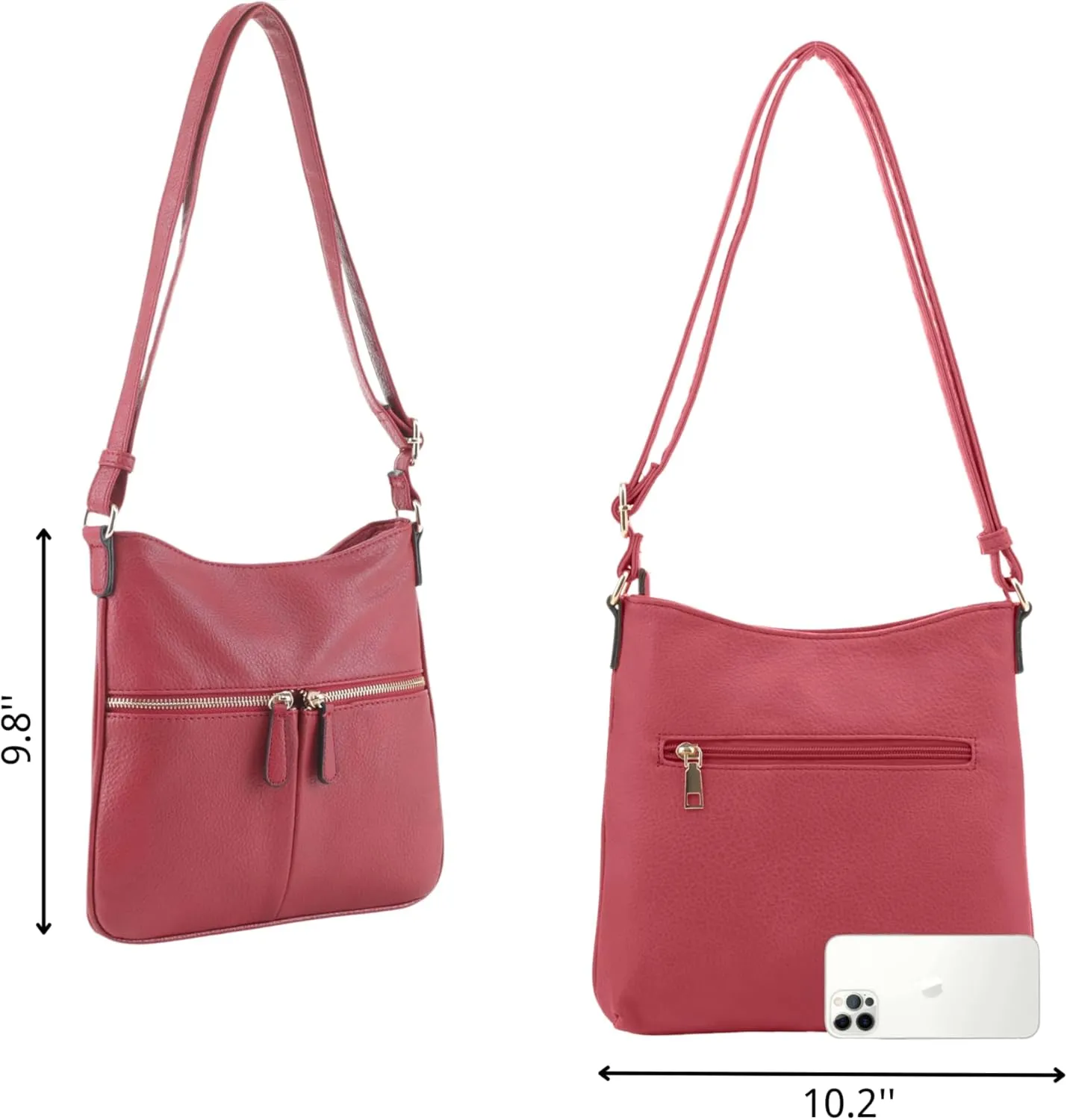 Crossbody Travel Bag, Adjustable Strap, Multiple Pockets