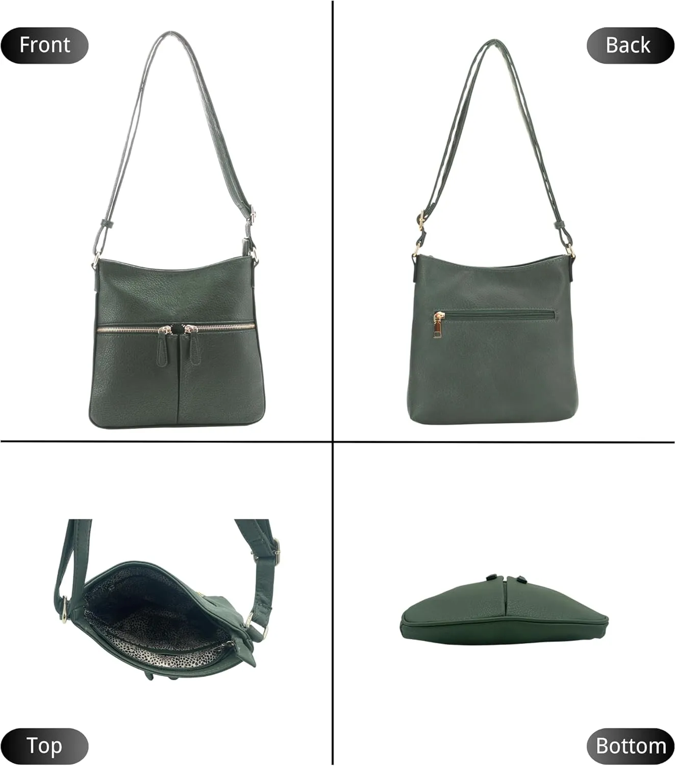 Crossbody Travel Bag, Adjustable Strap, Multiple Pockets