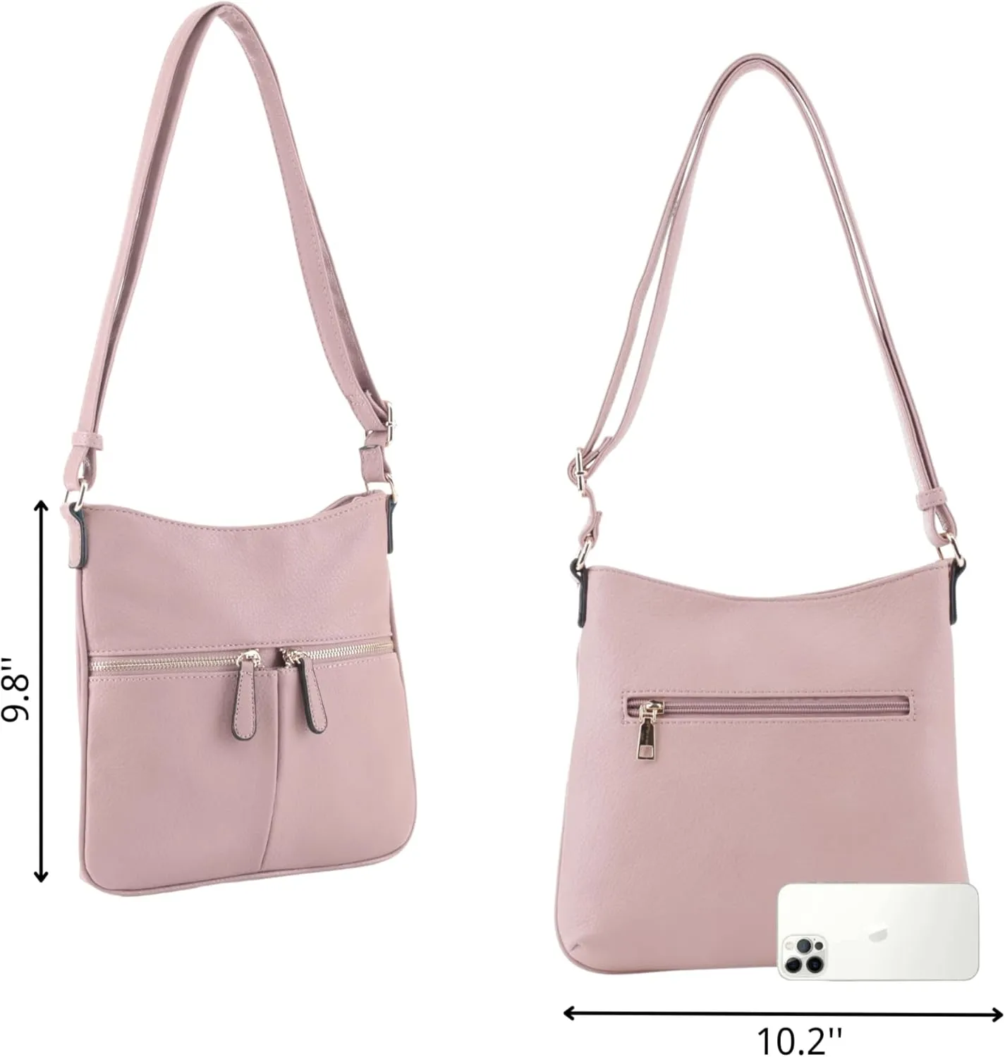 Crossbody Travel Bag, Adjustable Strap, Multiple Pockets