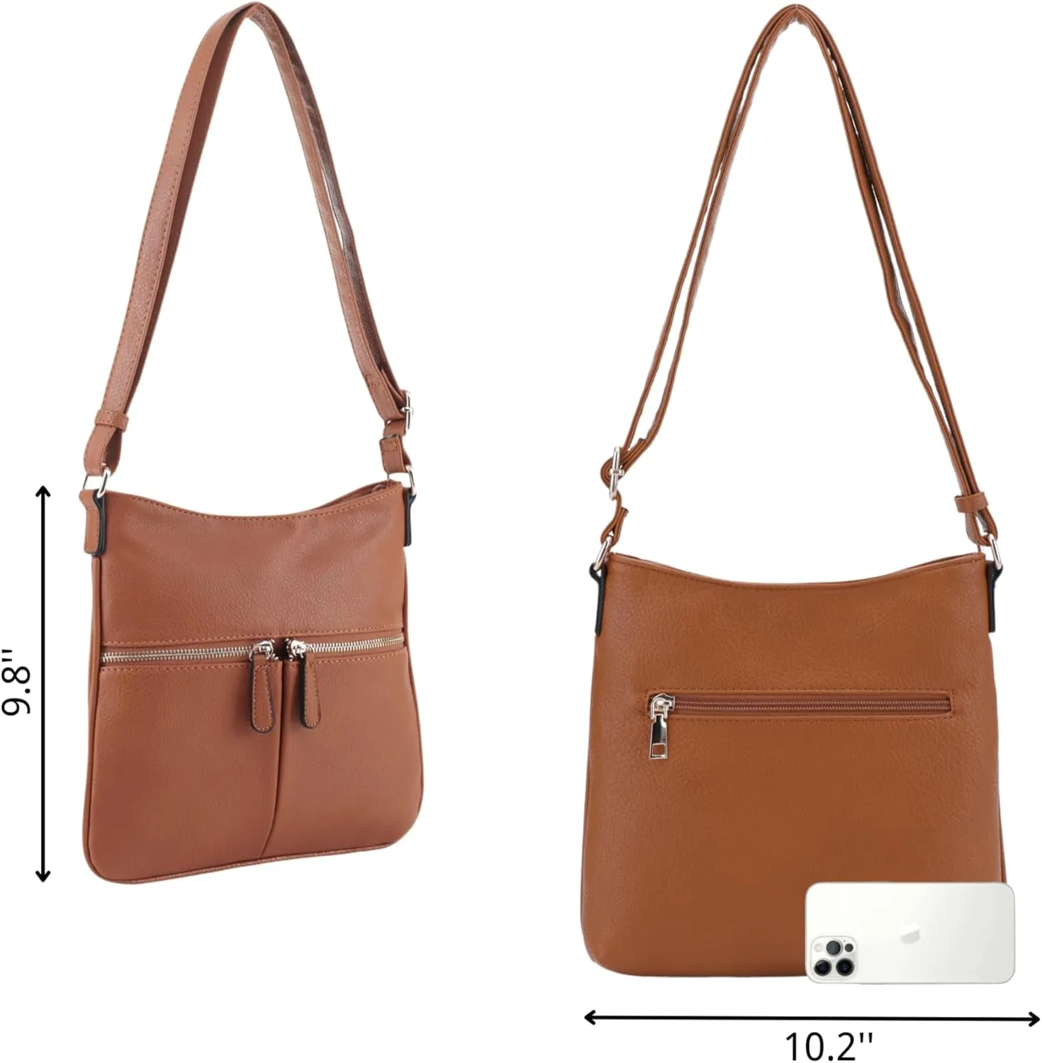 Crossbody Travel Bag, Adjustable Strap, Multiple Pockets