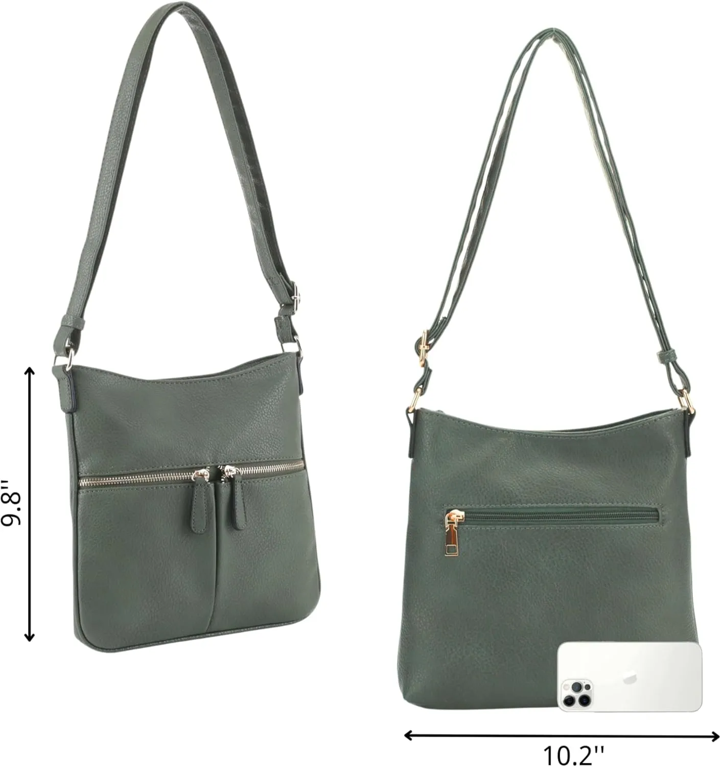 Crossbody Travel Bag, Adjustable Strap, Multiple Pockets