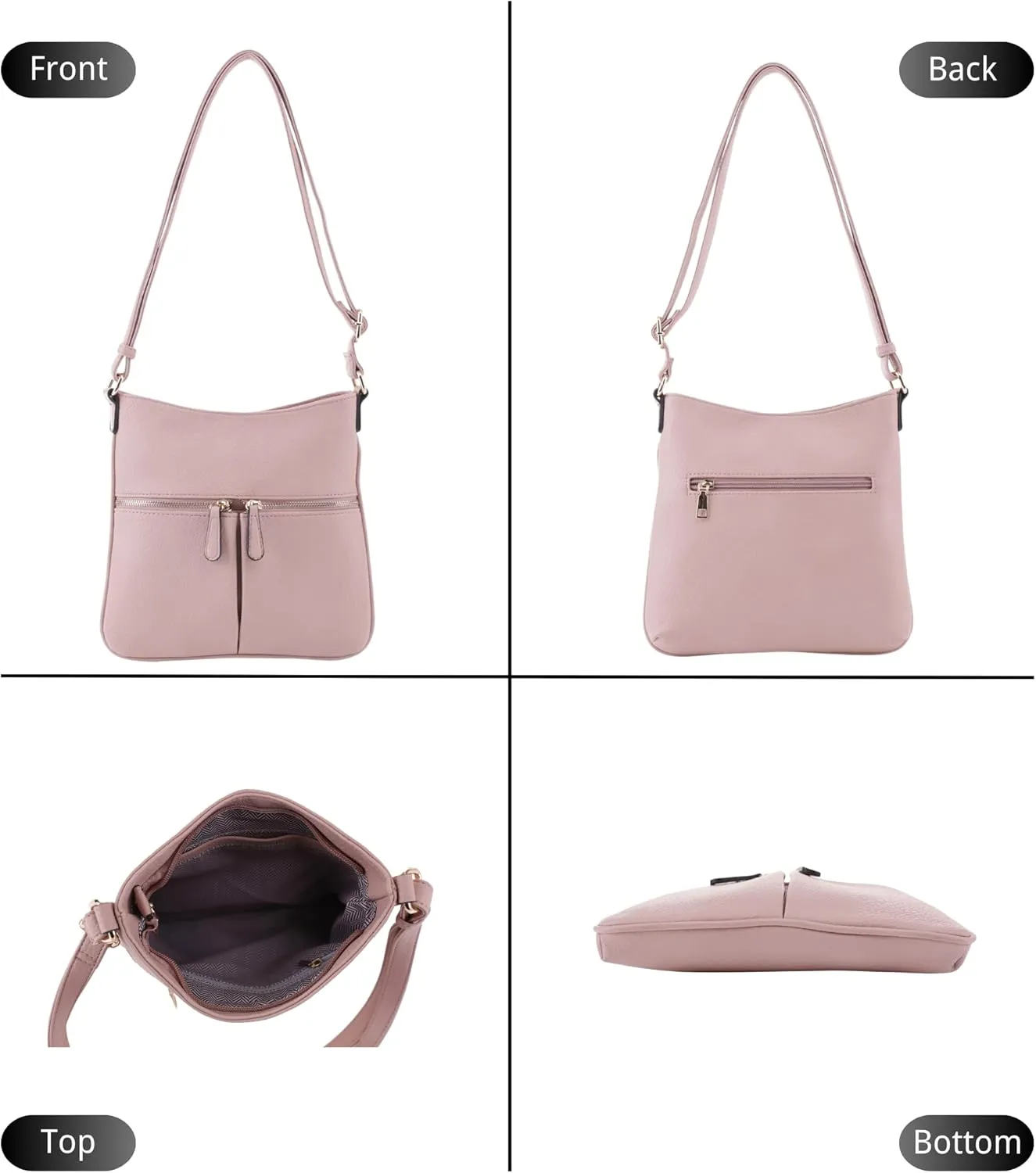 Crossbody Travel Bag, Adjustable Strap, Multiple Pockets