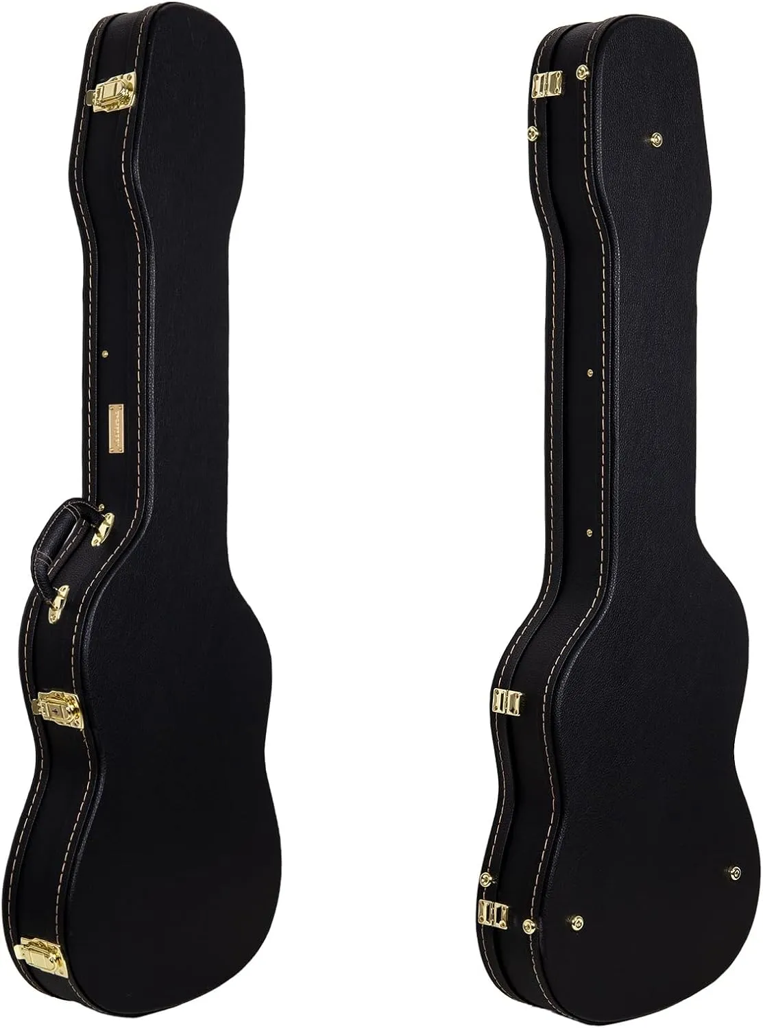 Crossrock Shaped Electric Guitar Case, For Telecaster and Stratocaster Style, Black (CRW600STBK)